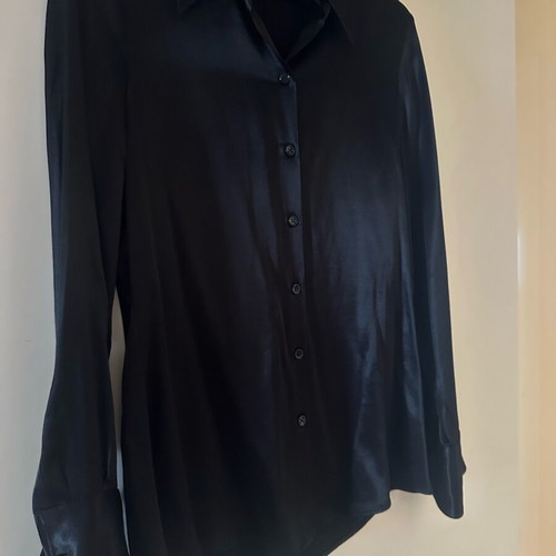 Zara Satin Black Blouse new, elegant luxury style