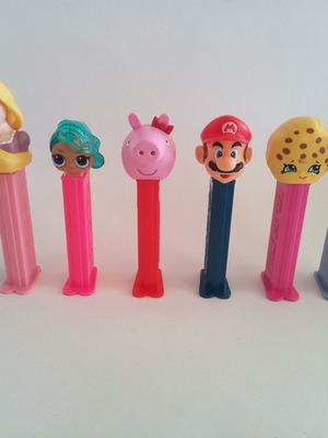 Set of 7 PEZ used