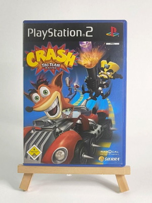 Crash Tag Team Racing PS2 game used, complete with box and manual
