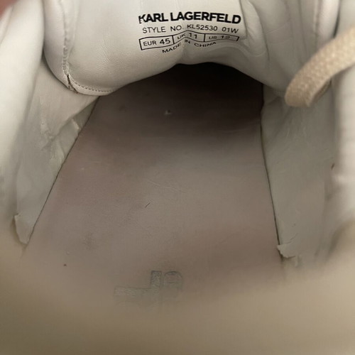 Karl Lagerfeld men's sneakers size 45 like new, white