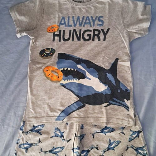 Summer pajamas for boy 8 years used, Energiers, gray