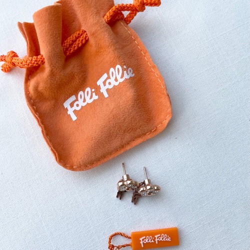 Folli Follie earrings used, authentic, no damage