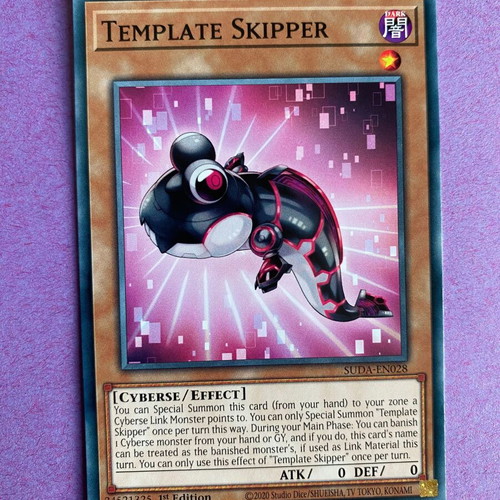 Template Skipper Yu-Gi-Oh! Card 1st Edition Near Mint
