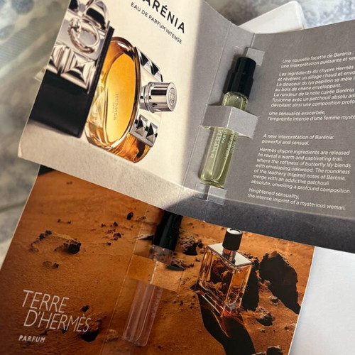 Hermès luxury mini perfume set tester new with Barénia and Terre d’Hermès
