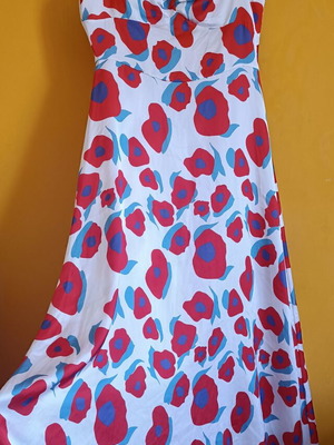 Maxi floral dress like new, multicolored, size M