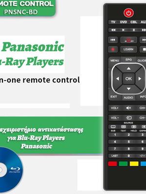 Panasonic τηλεχειριστήριο αντικατάστασης για Blu-ray players