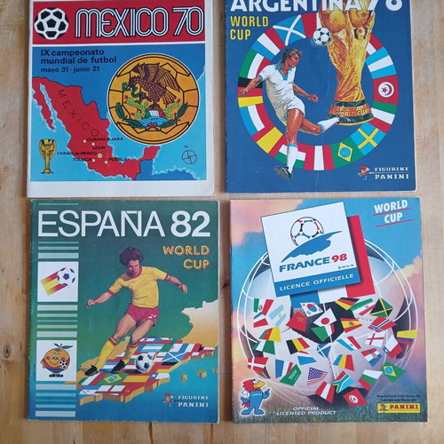 Panini World Cup Albums Official Reprints Set 1970–1998