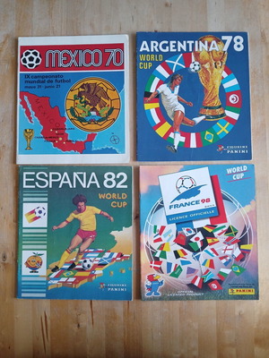 Panini World Cup Albums Official Reprints Set 1970–1998