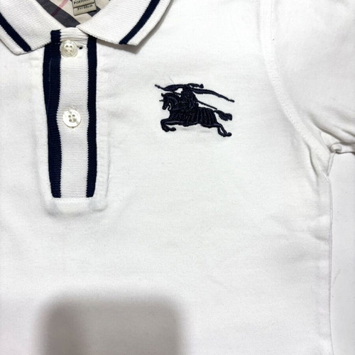 Burberry polo shirt for 3 years old used, white, size 98 cm