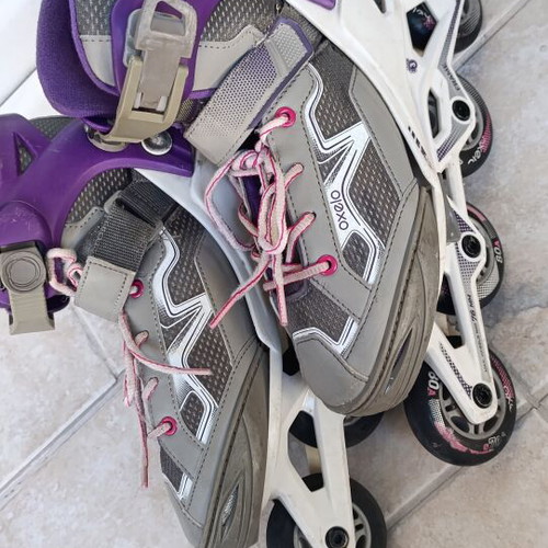 Rollers Oxello used, purple color, sizes 35 to 38