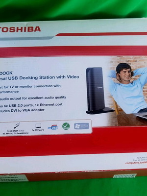 Toshiba Dynadock DVI PA3542E-2PRP καινούργιο docking station USB 2.0
