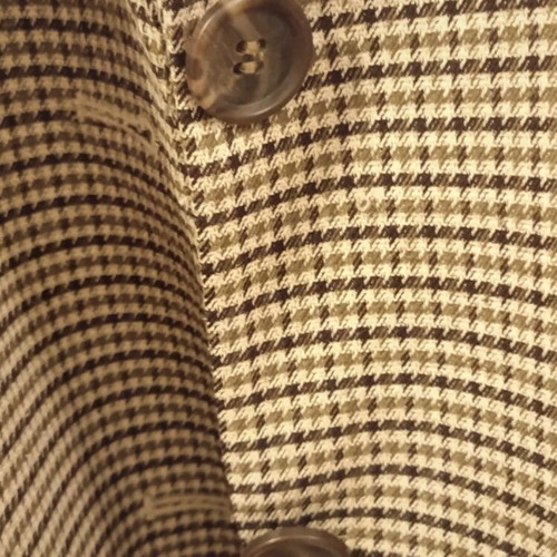 Oversized checked blazer H&M like new, beige and brown, size L