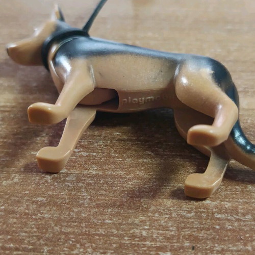 Playmobil dog with leash used