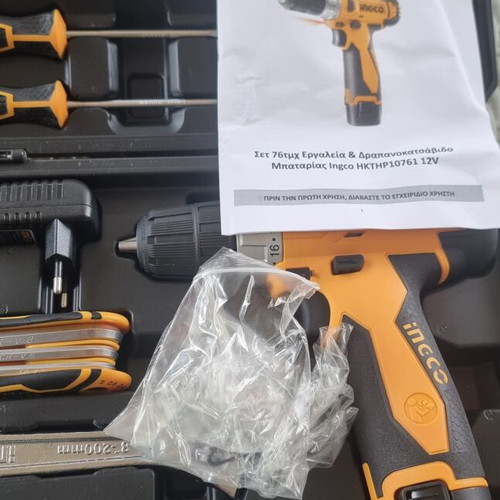 Ingco Cordless Drill 12V 2x1.5Ah New