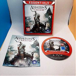 Sony playstation 3 ( ps3 ) Assassin's creed 3 Essentials PS3 Game Playstation used