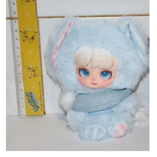 Anime kitty cat neko blue girl plush toy