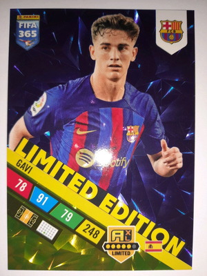 Κάρτα Gavi Limited Edition FIFA 365 Andrenalyn 2023 μεταχειρισμένη