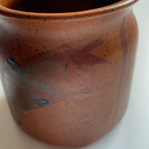 Vintage Tanagra Ceramic like new, height 8.5 cm, diameter 8 cm