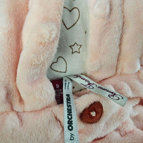 Baby poncho for 9-month-old girl, unused