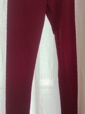Burgundy leggings new, size S / 36 / 8