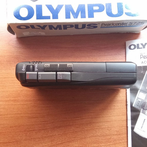 Olympus S 725 Microcassette Recorder like new, 1990s journalism