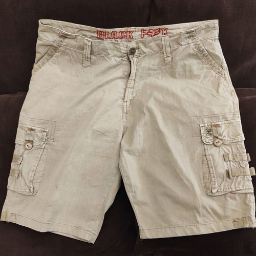 Black Fox Cargo shorts new XXL beige cotton