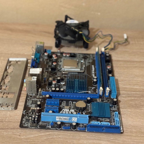 ASUS P5G41-M LX motherboard set with Intel Core 2 Duo E4600 and 2GB DDR2 RAM used