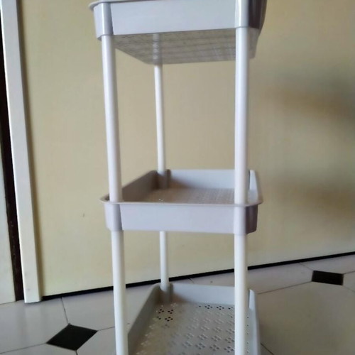 Shelf unit 3-tier with wheels new in box