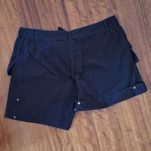 Moda Y2K Large Black Cotton Cargo Shorts like new