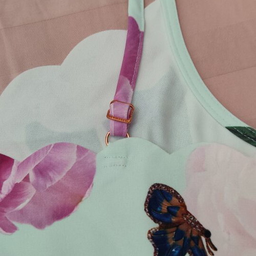 Ted Baker blouse like new, XS, pink and turquoise