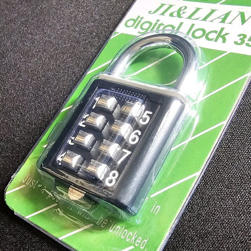 Small metal lock with 4-digit code new