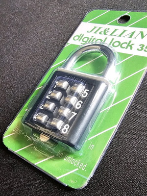Small metal lock with 4-digit code new
