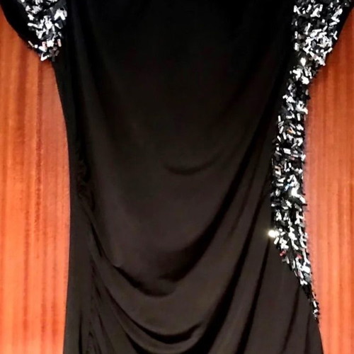 Rossodisera short-sleeve blouse used, black, size S