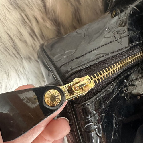 Louis Vuitton old black bag with gold accessories