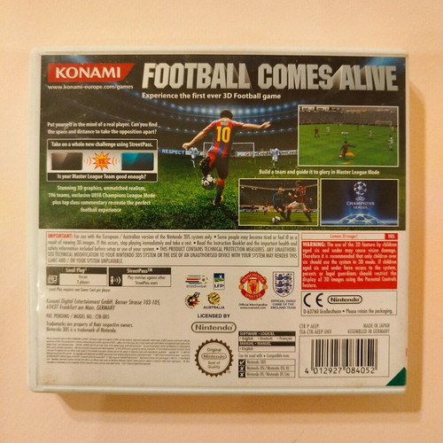 PES 2011 3D for Nintendo 3DS used