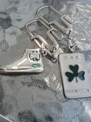 Panathinaikos keychains used, 2 pieces from 80s-90s