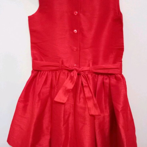 Mothercare dress satin red size 7 like new