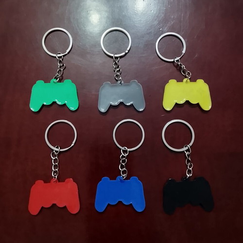 Game controller keychains, set of 6 colors