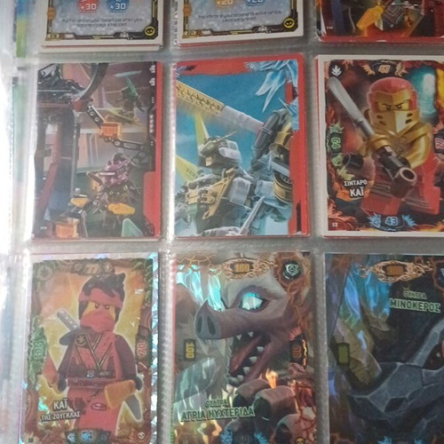Κάρτες Lego Ninjago trading game σαν καινούργιες, 127 τεμάχια από season 20-22