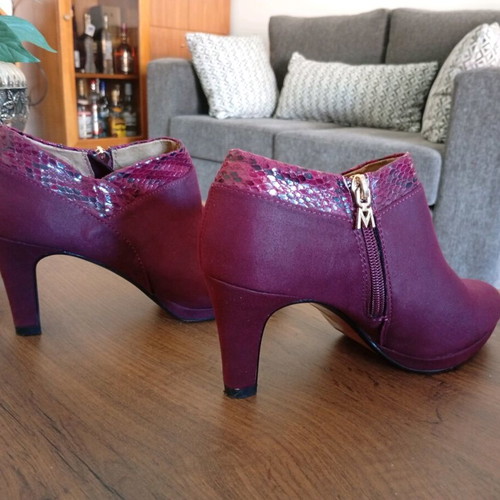Mariamare heels new, size 36, 7.5 cm heel, burgundy