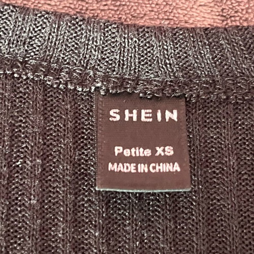 Shein blouse used, petite XS size, black