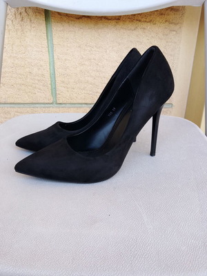GoGo Shoes μαύρες γόβες δέρμα σουέντ νούμερο 39 σαν καινούργιο