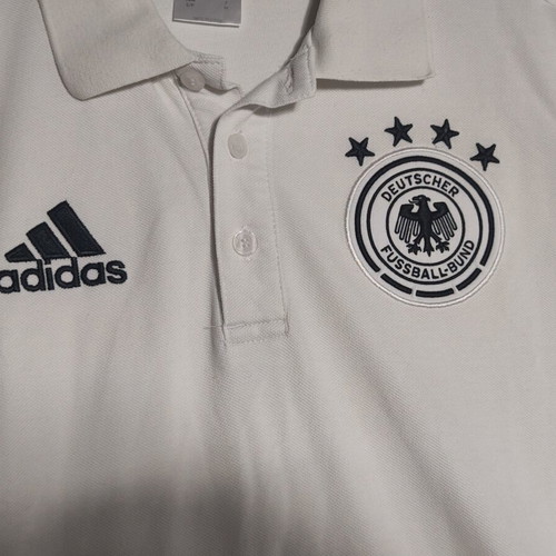 Adidas Germany DFB Die Mannschaft men's polo shirt white size S BJ9302