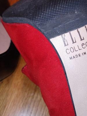 Ellen pumps size 40 used, red and black