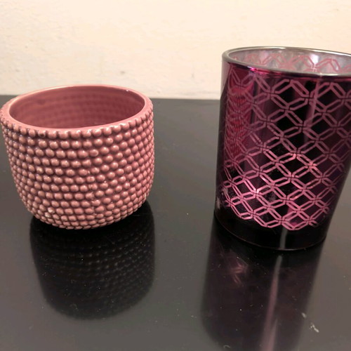 Two decorative vases like new in nice colors