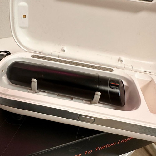 Professional tattoo machine new with sterilizer and 2 ai tenitas batteries