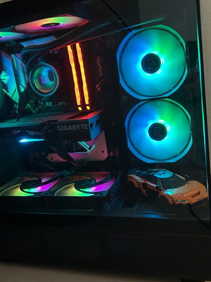 Gaming PC full setup Ryzen 7 5700x3d RTX 3060 Ti Gigabyte