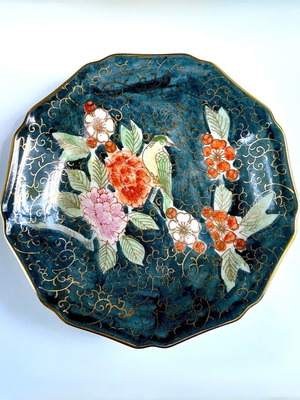 Πιάτο Μπωλ Satsuma Ιαπωνίας καινούργιο, ζωγραφισμένο στο χέρι, πορσελάνη