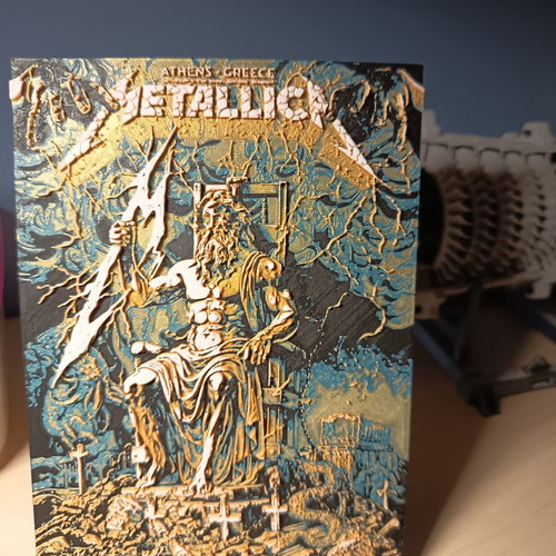 Metallica Athens 2026 3D Printed Collector's Edition Card new