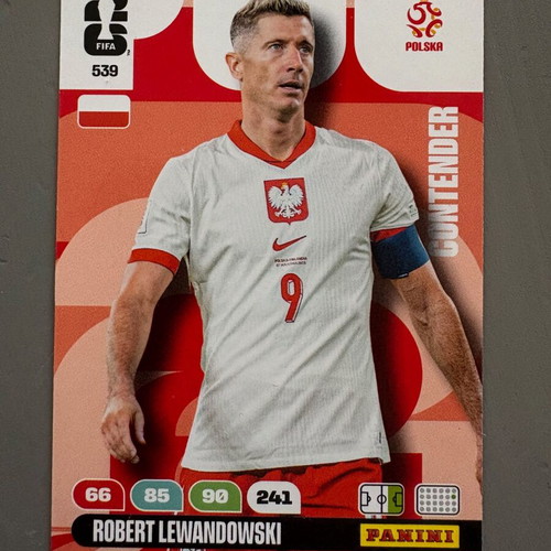 Robert Lewandowski Panini FIFA World Cup 2026 Adrenalyn card like new